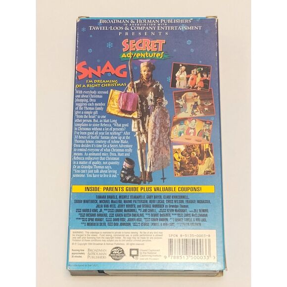 Secret Adventures VHS 1994 Episode 5 SNAG TESTED with Parents' Guide Christmas - Picture 3 of 14